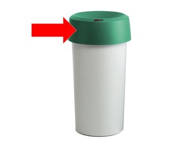 COPERCHIO ad ANELLO VERDE MODO Round Rotho