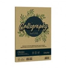 Carta Calligraphy Nature CRUSH A4 50fg 250gr oliva FAVINI