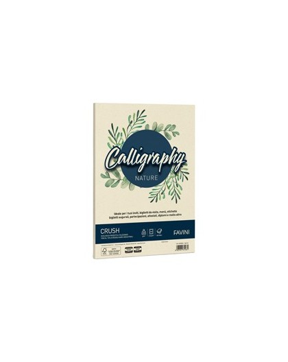 Carta Calligraphy Nature CRUSH A4 50fg 200gr agrumi FAVINI