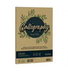 Carta Calligraphy Nature CRUSH A4 50fg 120gr oliva FAVINI