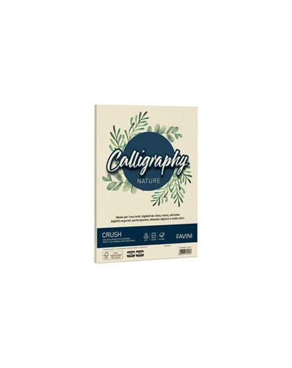 Carta Calligraphy Nature CRUSH A4 50fg 100gr agrumi FAVINI