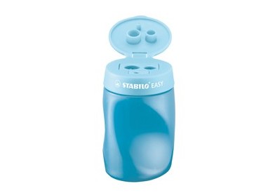 TEMPERAMATITE EASY 3 FORI C/CONTENITORE ERGONOMICO BLU PER MANCINI STABILO