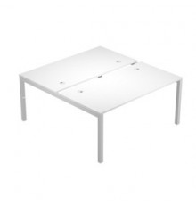 SCRIVANIA a 2 POSTAZIONI CONTRAP.120X168cm BIANCO - AGORA'