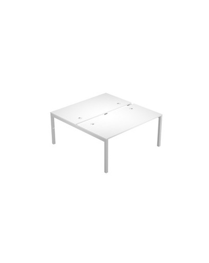 SCRIVANIA a 2 POSTAZIONI CONTRAP.120X168cm BIANCO - AGORA'
