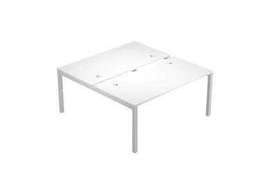 SCRIVANIA a 2 POSTAZIONI CONTRAP.120X168cm BIANCO - AGORA'
