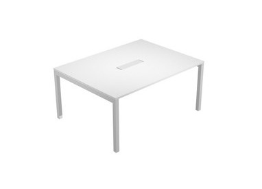 TAVOLO RIUNIONI 6 Posti 160X120xH72,5cm BIANCO - AGORA'