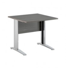 SCRIVANIA LINEARE 80X80cm FRASSINO TOSCANOfianchi vernic.effetto cromato EASY