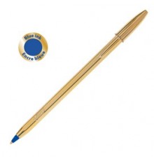 Scatola 20 penna sfera CRISTAL® SHINE GOLD medio 1,0mm blu BIC®