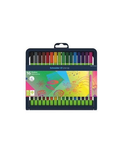 Astuccio 16 fineliner LINE-UP 0,4mm colori ass. SCHNEIDER
