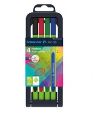 Astuccio 4 fineliner LINE-UP 0,4mm colori ass. SCHNEIDER