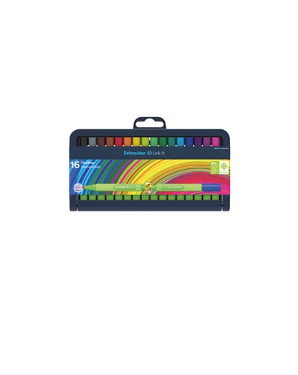 Astuccio 16 fineliner LINK-IT 0,4mm colori ass. SCHNEIDER