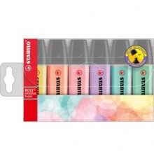 BUSTA 6 EVIDENZIATORI STABILO BOSS PASTEL