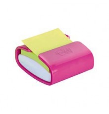 DISPENSER PRO fucsia +1 Post-it® Super Sticky Z-Notes fuxia 76x76mm