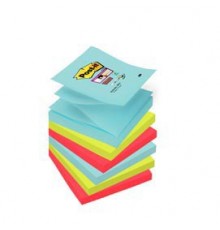 BLOCCO 90foglietti Post-it® Super Sticky Z-Notes 76x76mm R330-6SS-MIA MIAMI