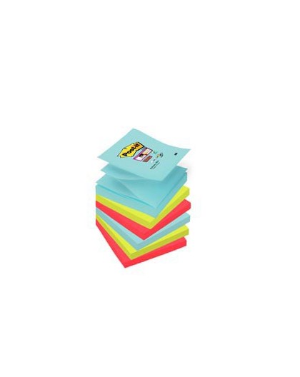 BLOCCO 90foglietti Post-it® Super Sticky Z-Notes 76x76mm R330-6SS-MIA MIAMI
