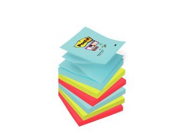 BLOCCO 90foglietti Post-it® Super Sticky Z-Notes 76x76mm R330-6SS-MIA MIAMI