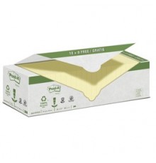 VALUE PACK 24 BLOCCO 100fg Post-it® CARTA RICICLATA GIALLO 76X76MM 654-RYP24