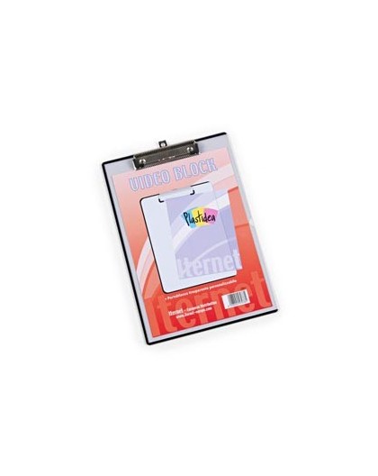 PORTABLOCCO A4 PERSONALIZZABILE IN PPL TRASPARENTE CON MOLLA IN METALLO