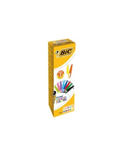 Scatola 20 penna sfera CRISTAL® MULTICOLOR 1,6mm ink ass. BIC®