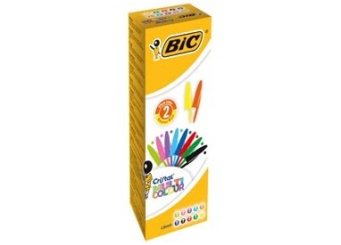 Scatola 20 penna sfera CRISTAL® MULTICOLOR 1,6mm ink ass. BIC®