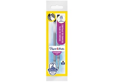 Blister 2 refill sfera ERASABLE GEL 0,7mm nero PAPERMATE