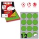 Etichetta adesiva R/310 verde fluo 100fg A4 tonda Ø60mm (12et/fg) Markin