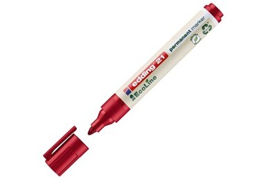 MARCATORE PERMANENTE 21 ECOLINE P.CONICA ROSSO EDDING
