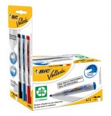 PROMO BOX 12pz BLU Whiteboard VELLEDA® 1701 Recycled BIC®+3 ink pocket (N/B/R)