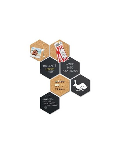 Set LAVAGNE DA PARETE Wall Hexagon Securit