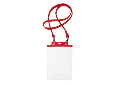 10 PORTANOME PASS 7ST-M 15x21cm (A5) ROSSO con CORDONCINO ROSSO