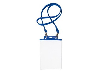 10 PORTANOME PASS 7ST-M 15x21cm (A5) BLU con CORDONCINO BLU