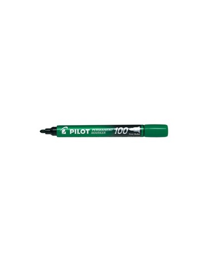 MARCATORE PERMANENTE 100 VERDE P.TONDA 4.5MM PILOT