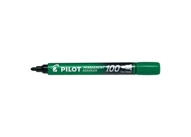 MARCATORE PERMANENTE 100 VERDE P.TONDA 4.5MM PILOT