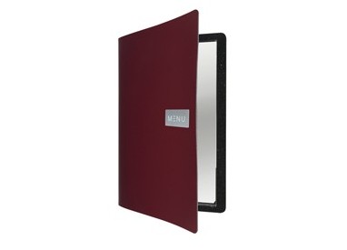 PORTA MENU' A4-24x33cm BORDEAUX Royal con 1 INSERTO DOPPIO