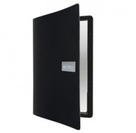 PORTA MENU' A4-24x33cm NERO Royal con 1 INSERTO DOPPIO