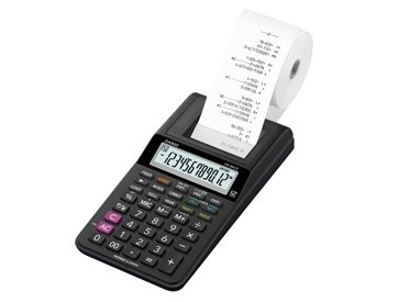 CALCOLATRICE SCRIVENTE 12 CIFRE HR-8RCE NERO CASIO