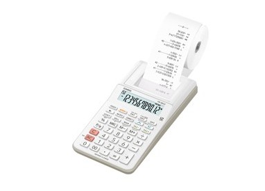 CALCOLATRICE SCRIVENTE 12 CIFRE HR-8RCE BIANCO CASIO