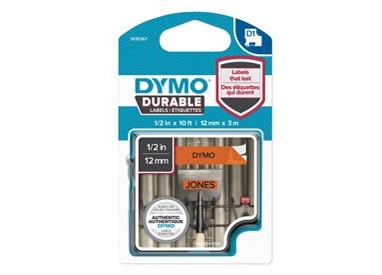 NASTRO DYMO TIPO D1 DURABLE (12MMX3MT) NERO/ARANCIONE 1978367