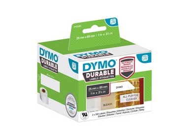 ETICHETTE DURABLE INDUSTRIAL DIM. 25X89MM 350X2 RT MULTIUSO