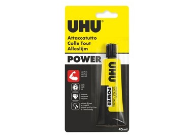 COLLA TRASPARENTE EXTRAFORTE UHU POWER 45ML