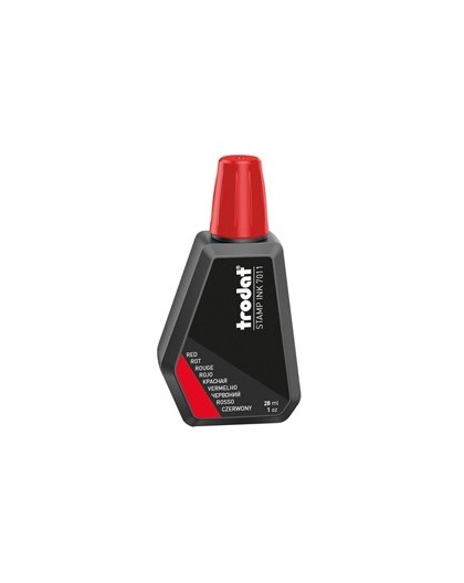 INCHIOSTRO ROSSO 28ml per TIMBRO IN GOMMA 7011 TRODAT
