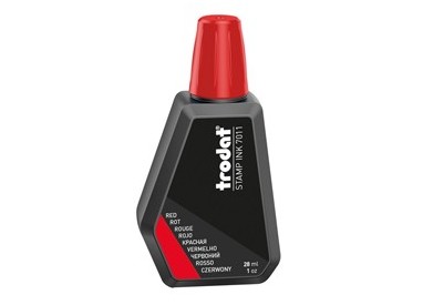 INCHIOSTRO ROSSO 28ml per TIMBRO IN GOMMA 7011 TRODAT