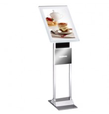 LEGGIO a LED da TERRA H110cm con CORNICE A3 Menu Board LEDMAG