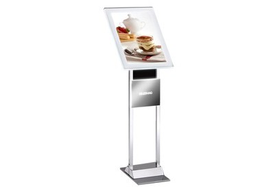 LEGGIO a LED da TERRA H110cm con CORNICE A3 Menu Board LEDMAG