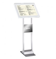 LEGGIO a LED da TERRA H110cm con CORNICE A4 Menu Board LEDMAG