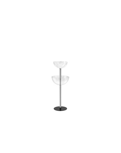 EXPO CONTENITORE con 2 SEMISFERA Ø40cm / Ø50cm - H116cm