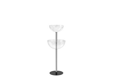 EXPO CONTENITORE con 2 SEMISFERA Ø40cm / Ø50cm - H116cm