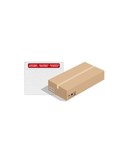 1000 BUSTE ADESIVE SPEEDY DOC C5 230X165mm con stampa "contiene documenti"