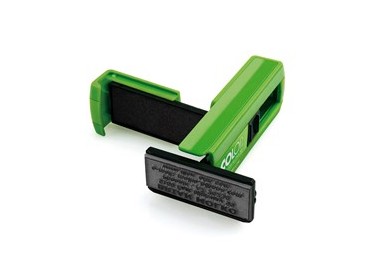Timbro Pocket Stamp Plus 30 18x47mm 5righe autoinchiostrante verde COLOP