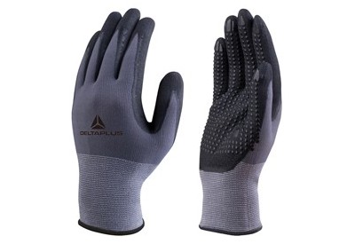 GUANTO DI PRECISIONE VE727NO Tg.08 palmo NITRILE/PU + puntini